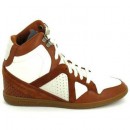 Le Coq Sportif Monge Hi Beige Marron - Chaussures Basket Homme Promo prix